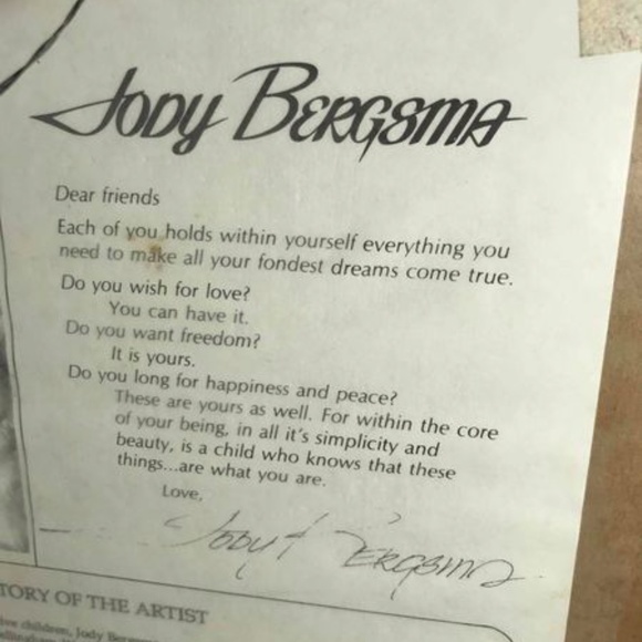 Jody Bergsma Limited Reproduction 1986 Watercolor - Picture 6 of 6